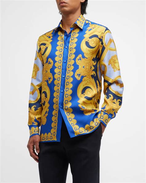 fake versace baroque shirt|versace vintage label.